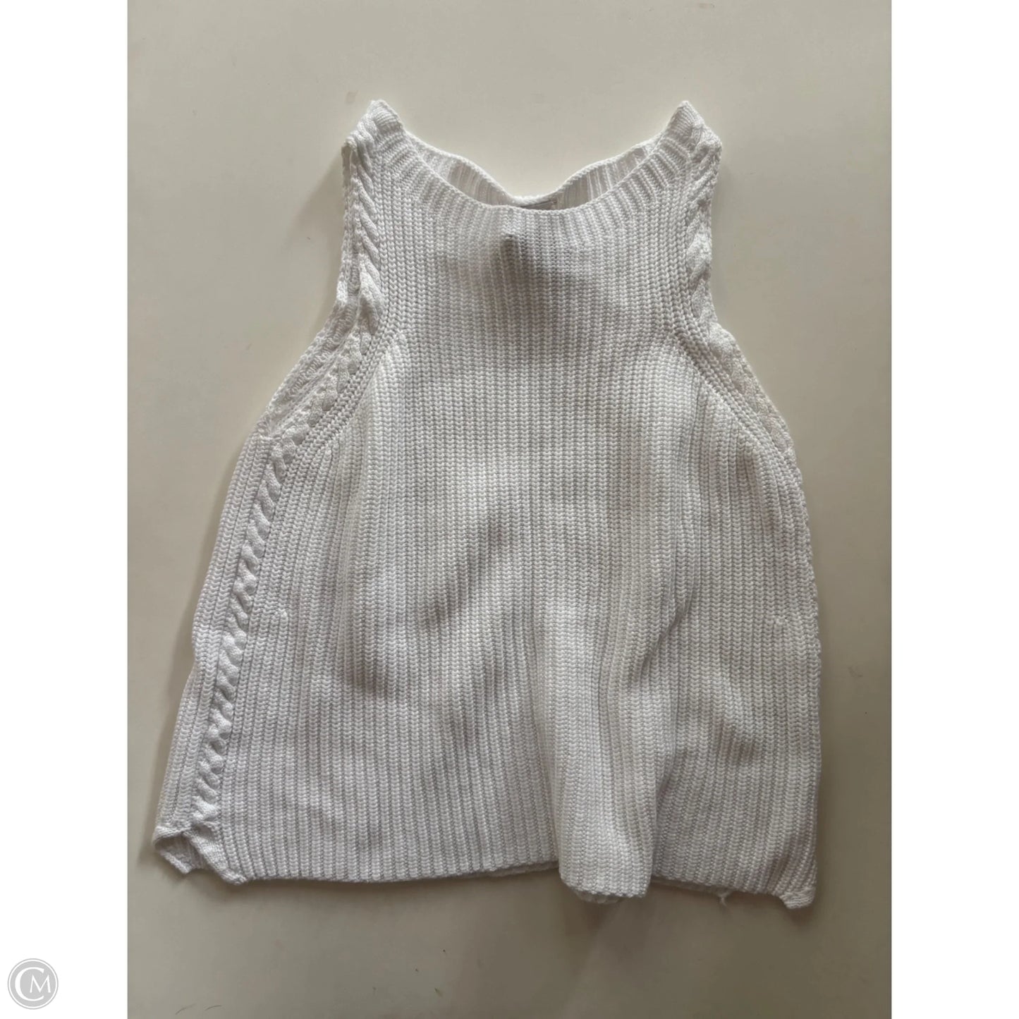 Sweater Short Sleeve By Cupio In White, Size: L