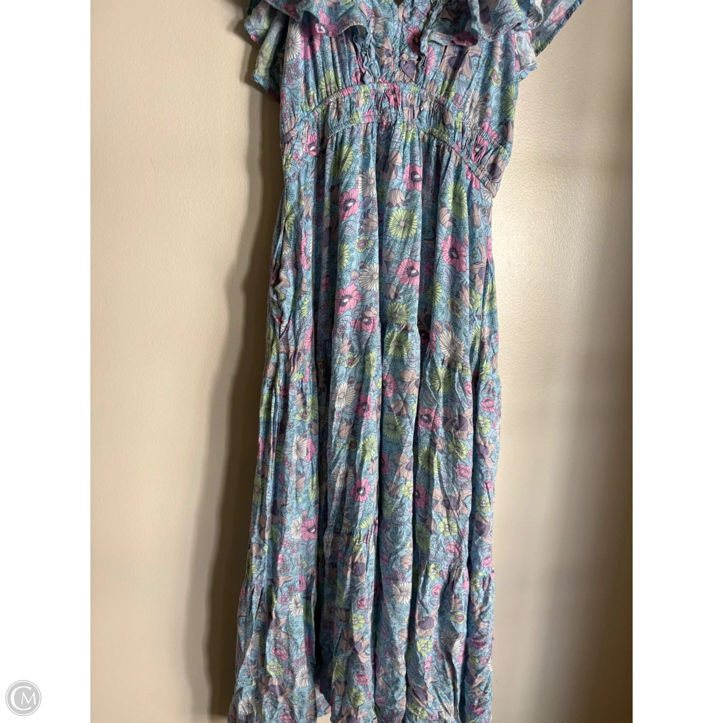 Dress Casual Maxi By Impressions In Blue, Size: L