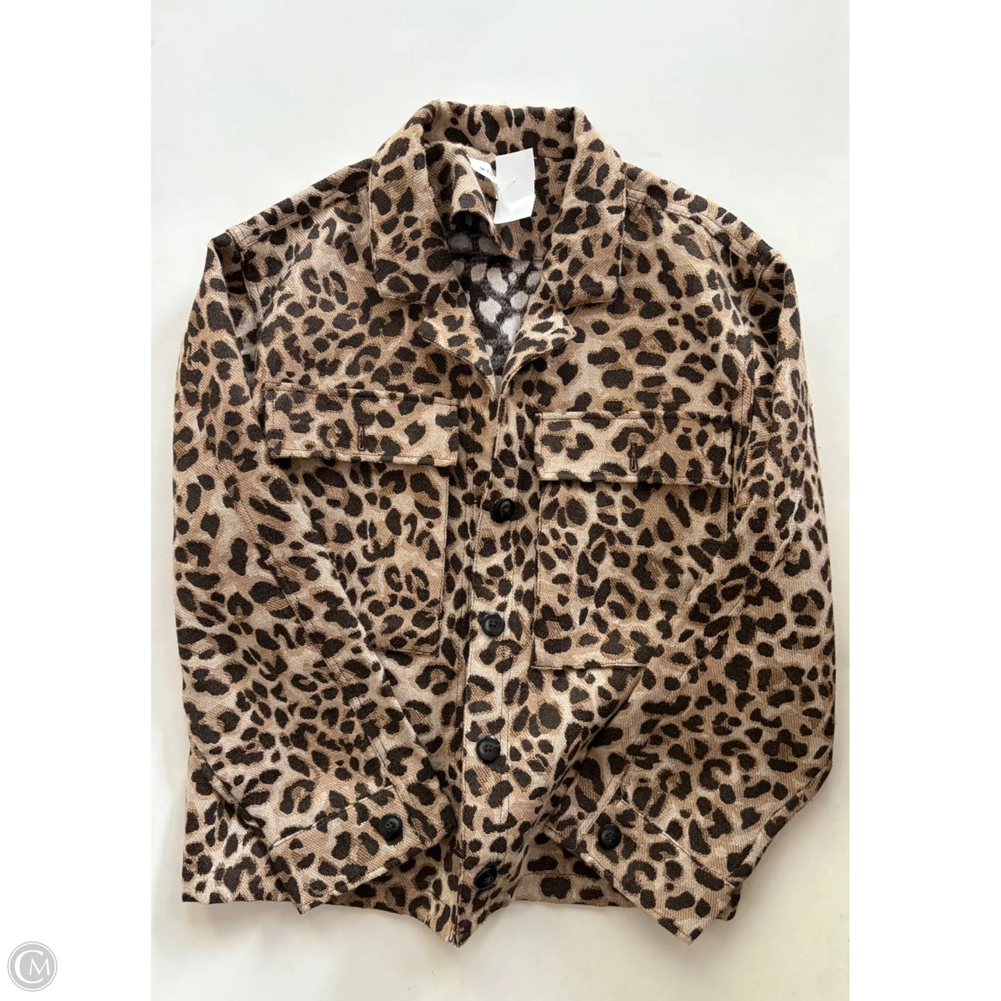 Jacket Moto By Wishlist In Animal Print, Size: S
