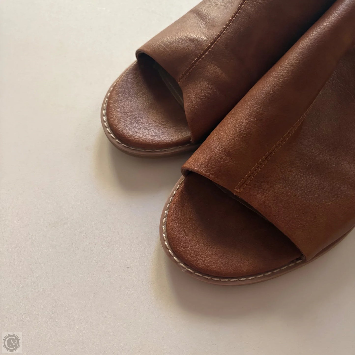 Sandals Heels Block By Sofft In Brown, Size: 11