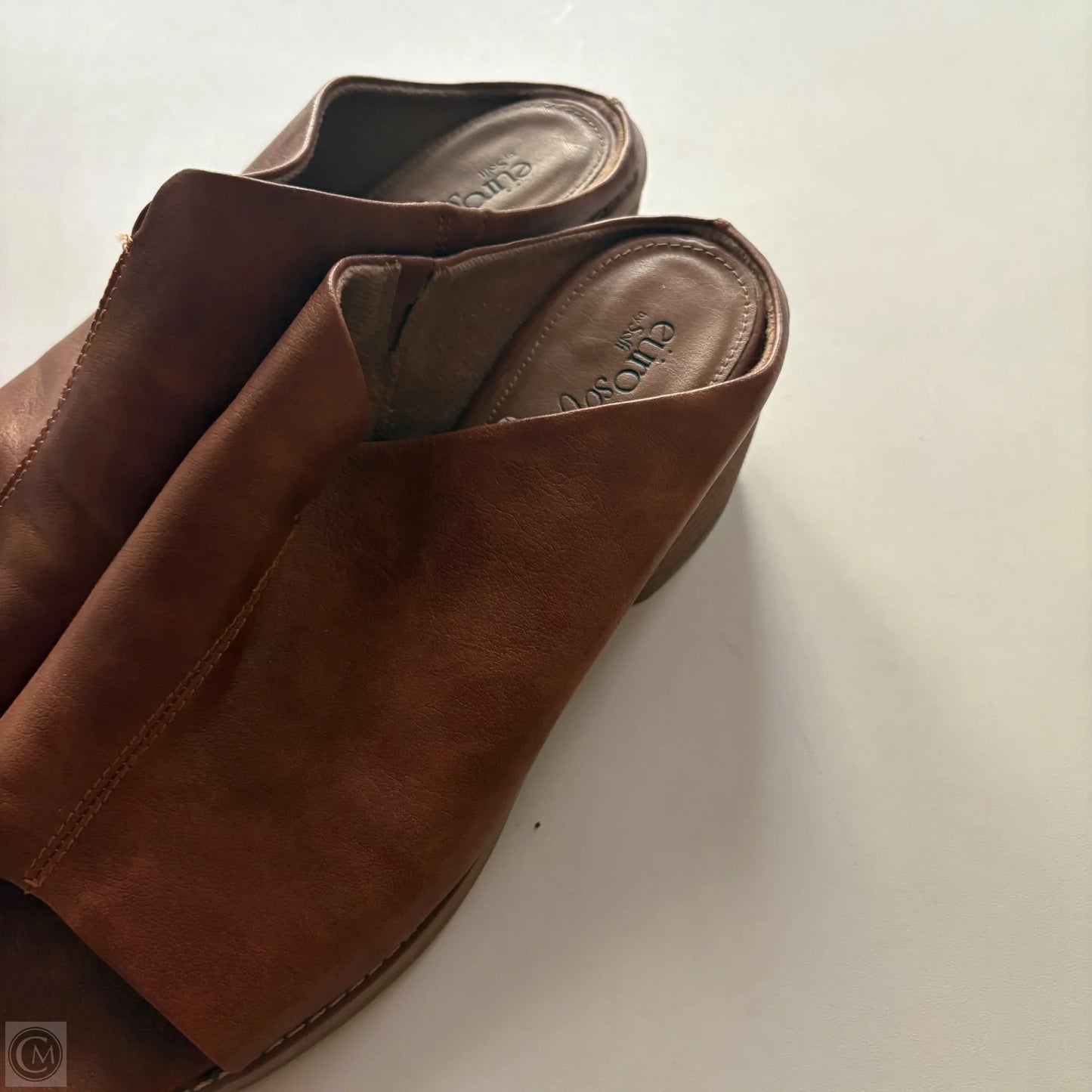 Sandals Heels Block By Sofft In Brown, Size: 11