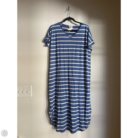 Dress Casual Maxi By Yelete In Striped Pattern, Size: L