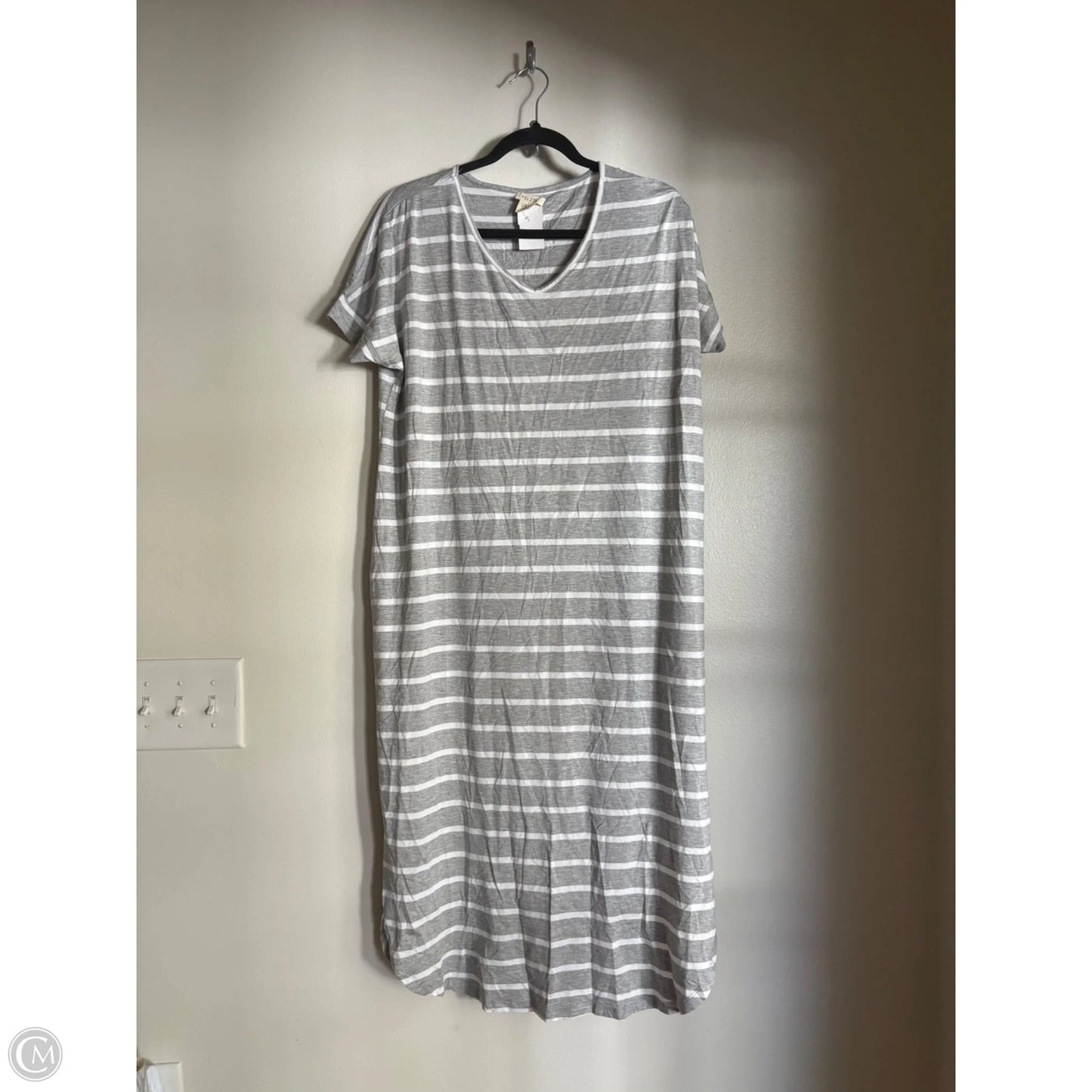 Dress Casual Maxi By Yelete In Striped Pattern, Size: L