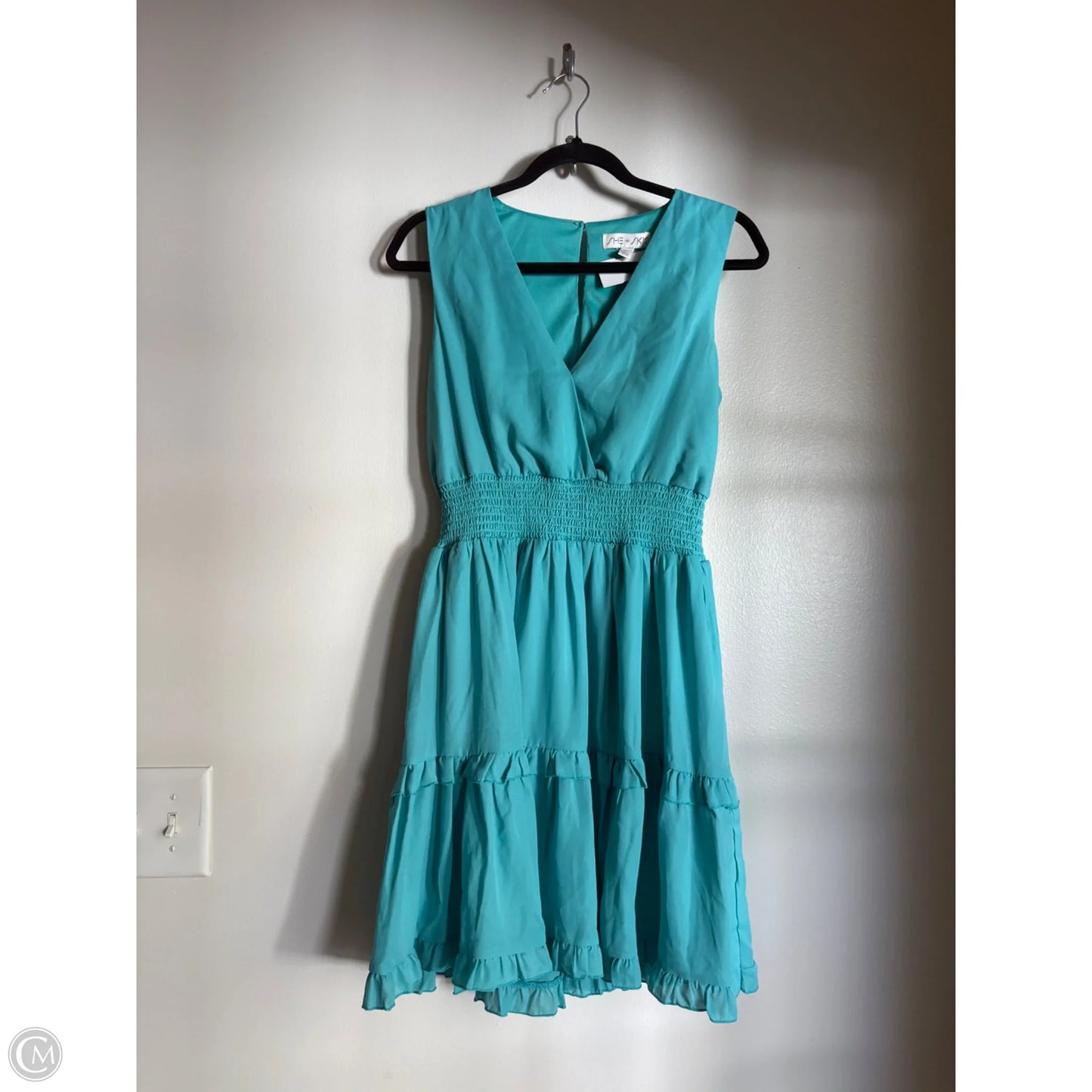 Dress Casual Midi By She + Sky In Blue, Size: M