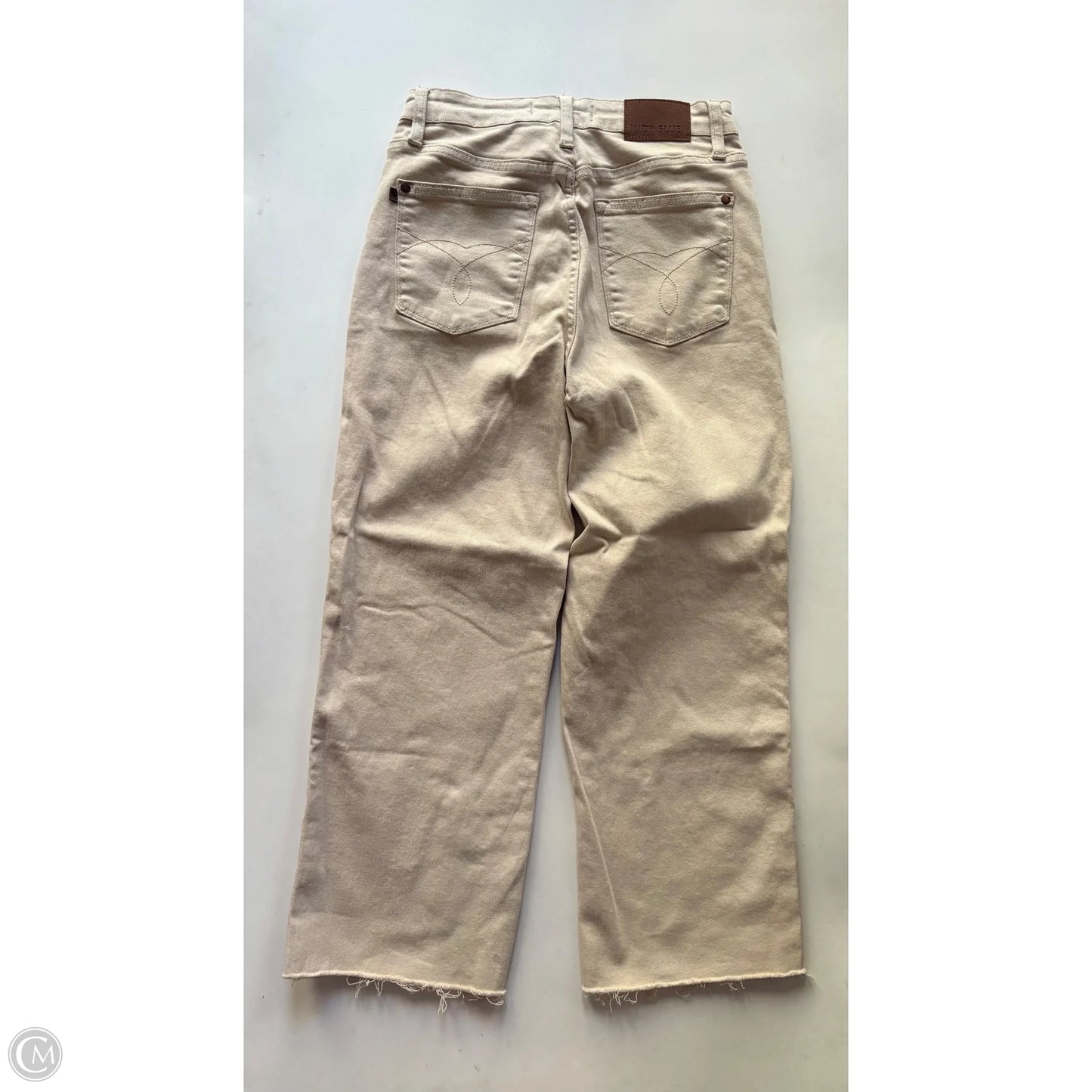 Jeans Wide Leg By Judy Blue In Cream, Size: 4