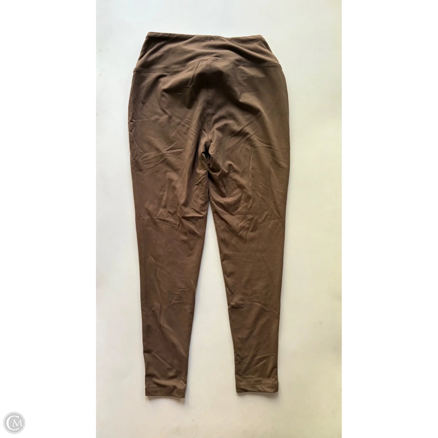 Athletic Leggings By Zenana In Brown, Size: L