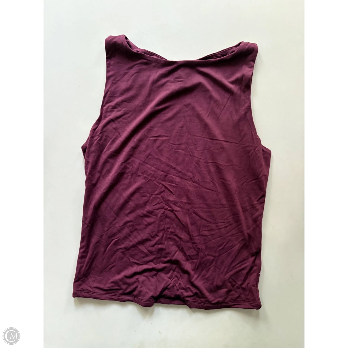 Athletic Tank Top By Be Cool In Maroon, Size: L