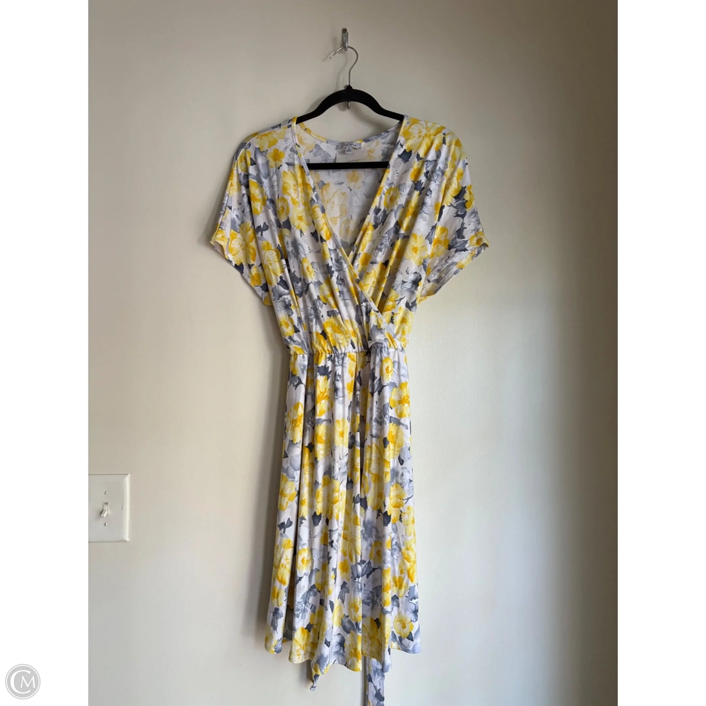 Dress Casual Midi By White Birch In Yellow, Size: Xl