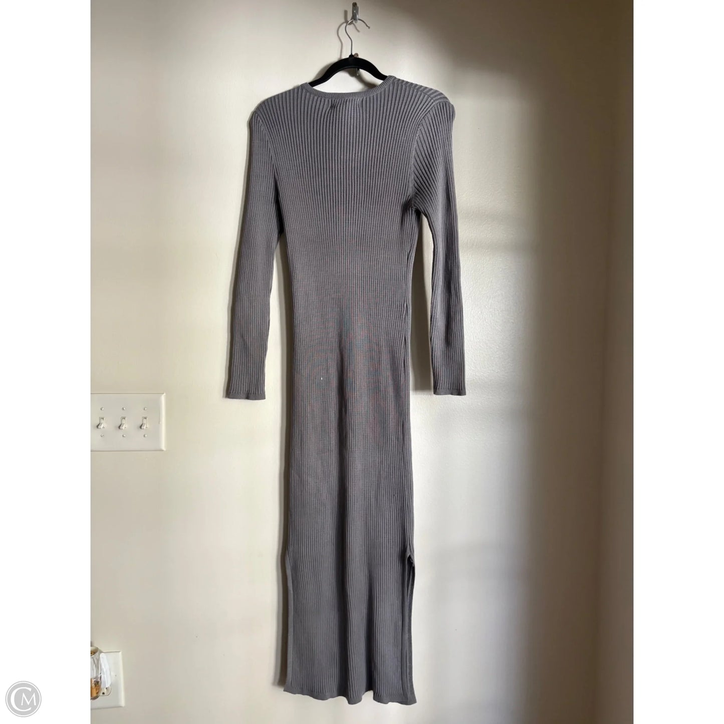 Dress Casual Maxi By Clothes Mentor In Grey, Size: L