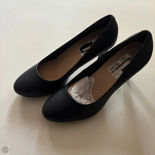 Shoes Heels Block By Clarks In Navy, Size: 10