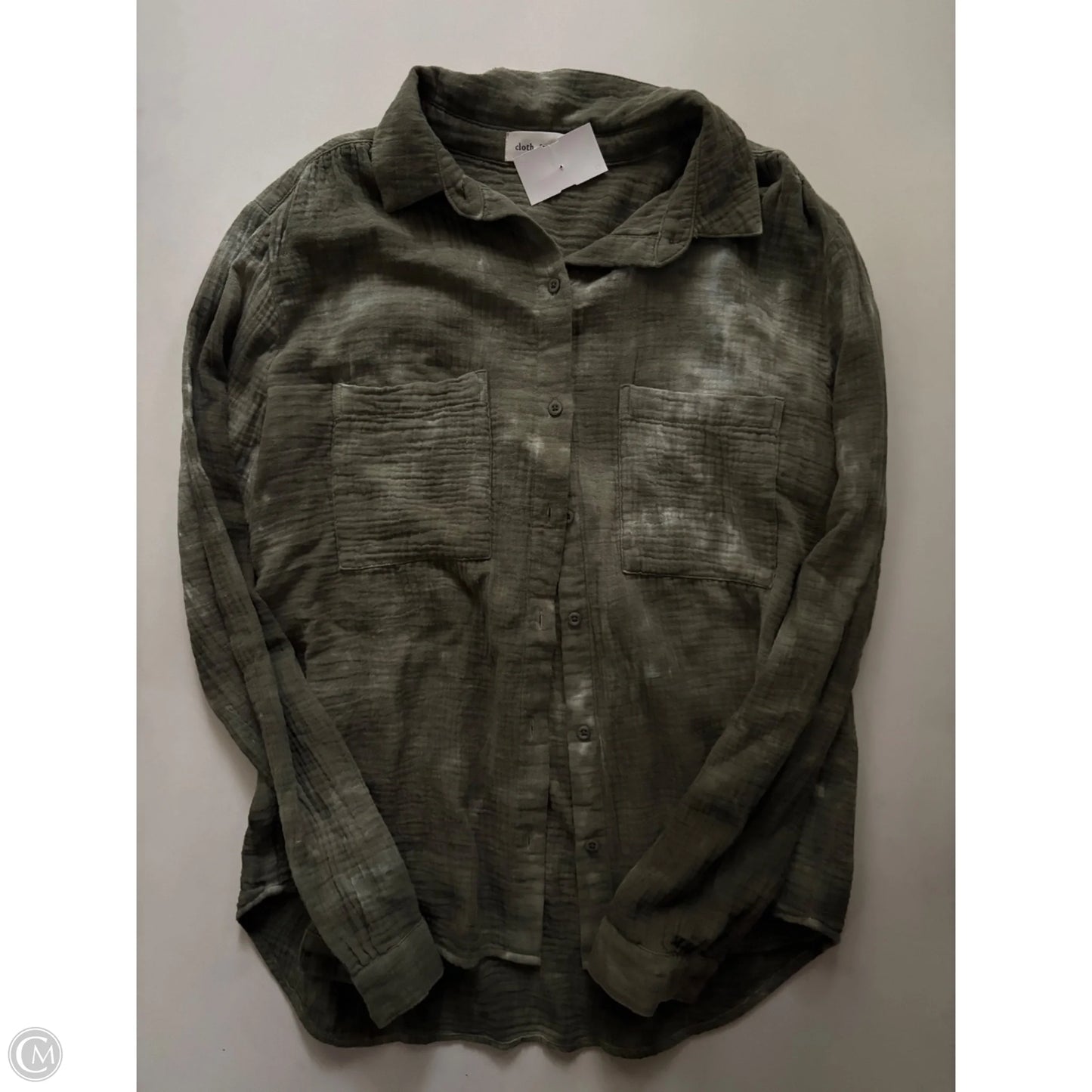 Top Long Sleeve By Cloth & Stone In Green, Size: M