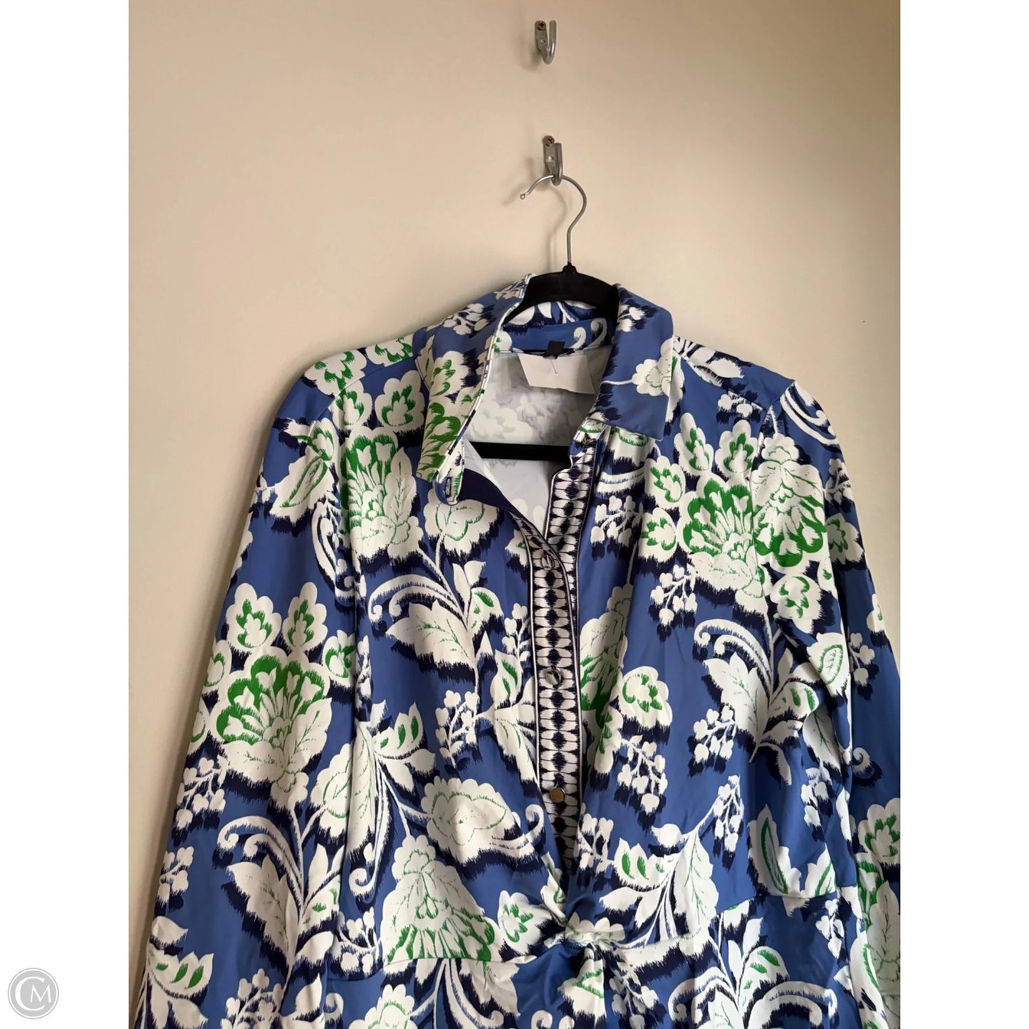 Dress Work By Talbots In Blue & Green, Size: L