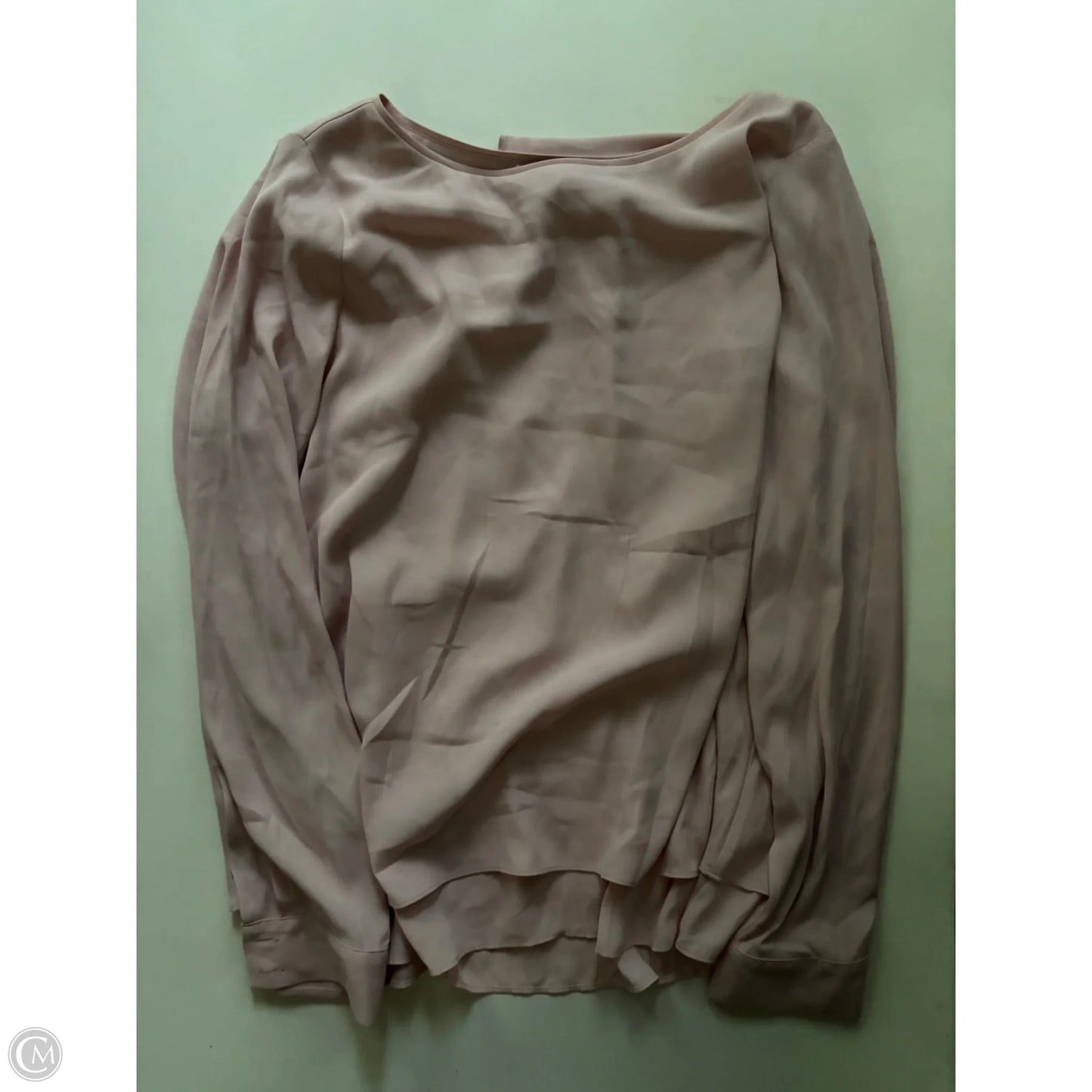 Blouse Long Sleeve By White House Black Market In Pink, Size: M