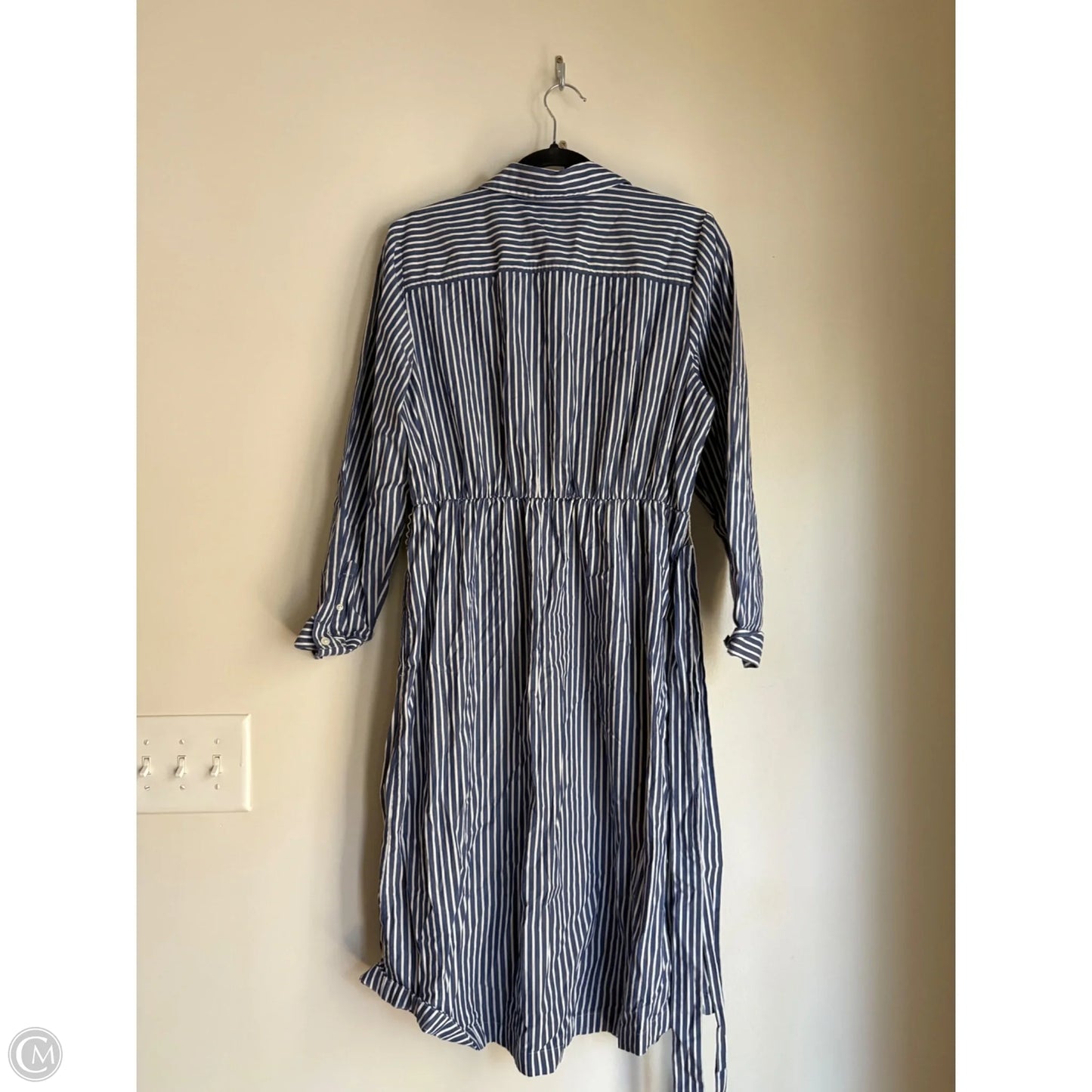 Dress Casual Maxi By J. Crew In Striped Pattern, Size: L