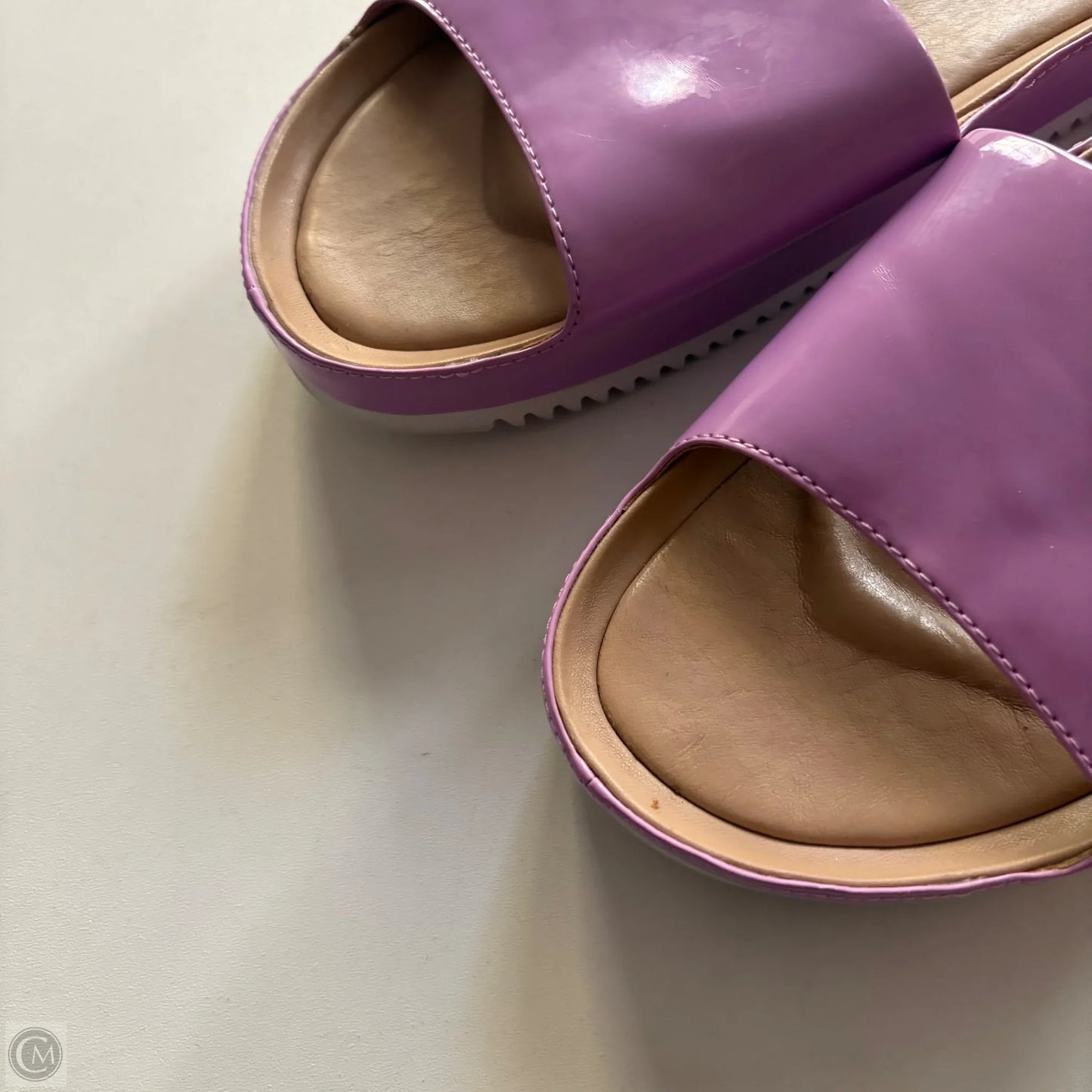 Sandals Designer By Ugg In Purple, Size: 6.5