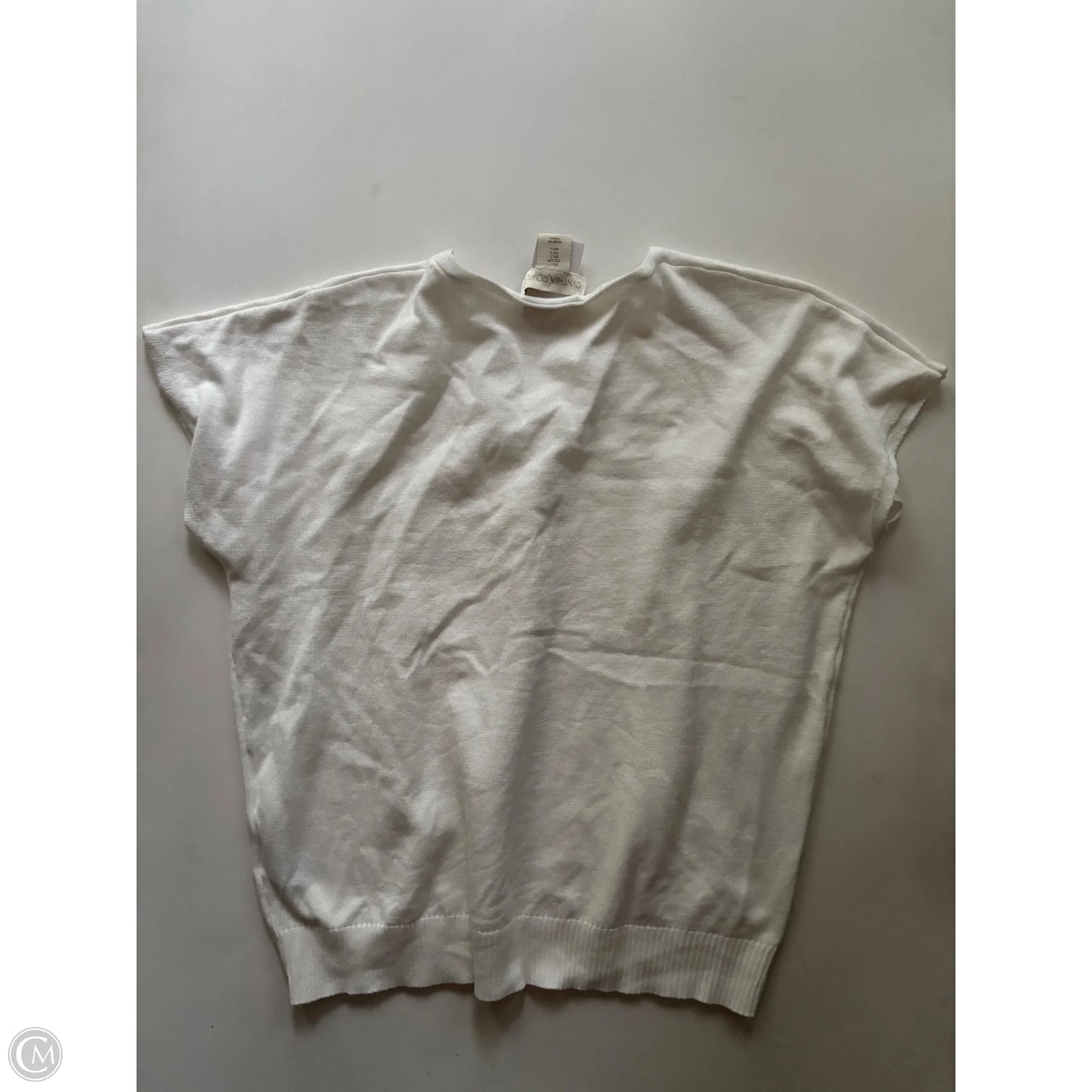 Sweater Short Sleeve By Cynthia Rowley In Cream, Size: S