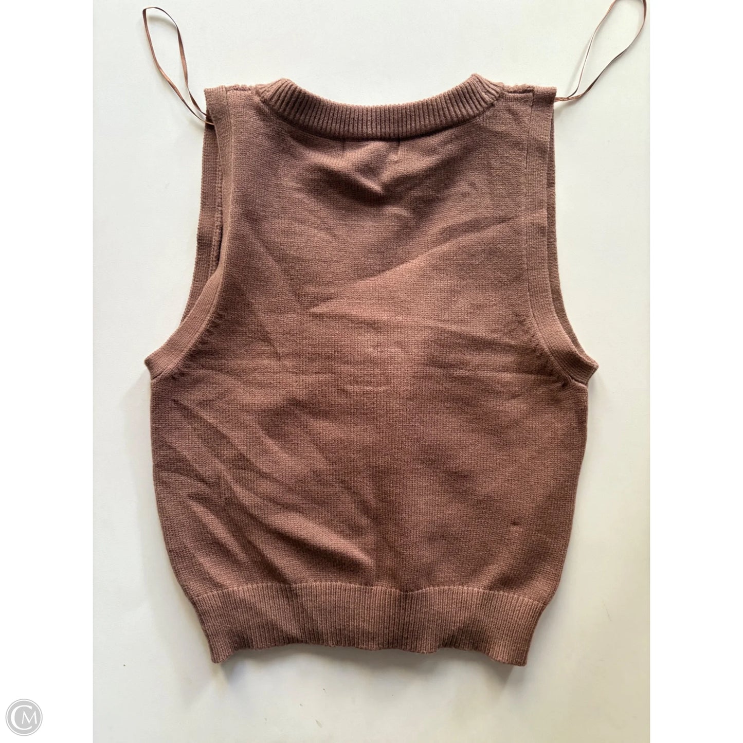 Vest Sweater By Jessica Simpson In Brown, Size: M