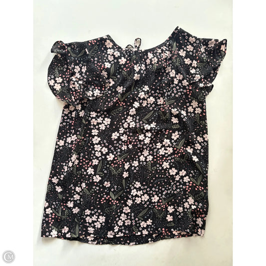Blouse Sleeveless By Loft In Black, Size: Xs