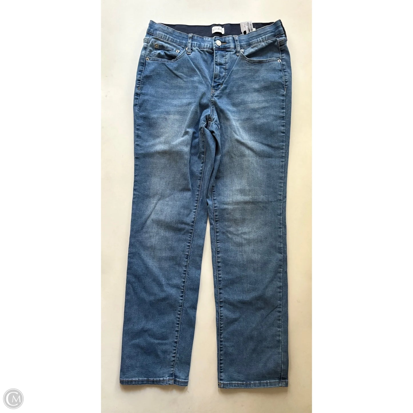 Jeans Straight By Wonderly In Blue, Size: 12