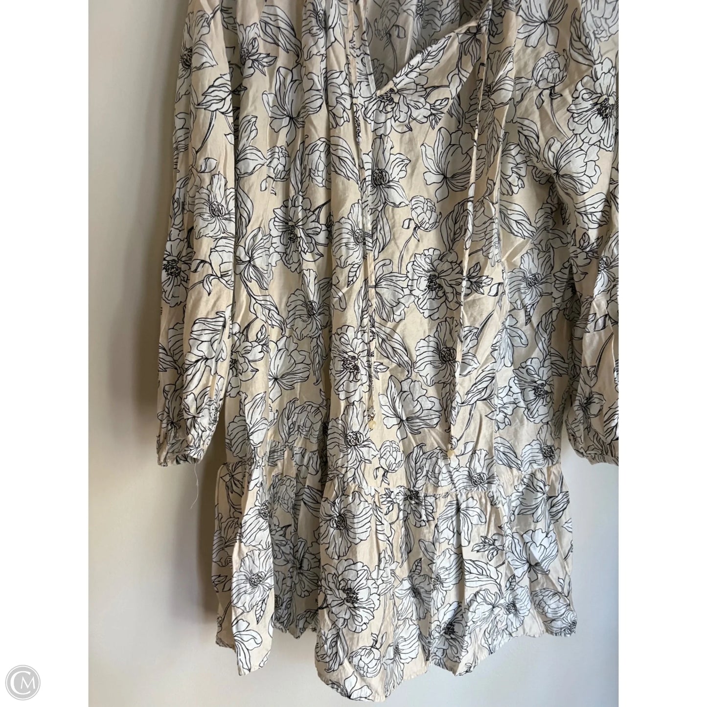 Dress Casual Midi By H&m In Black, Size: L