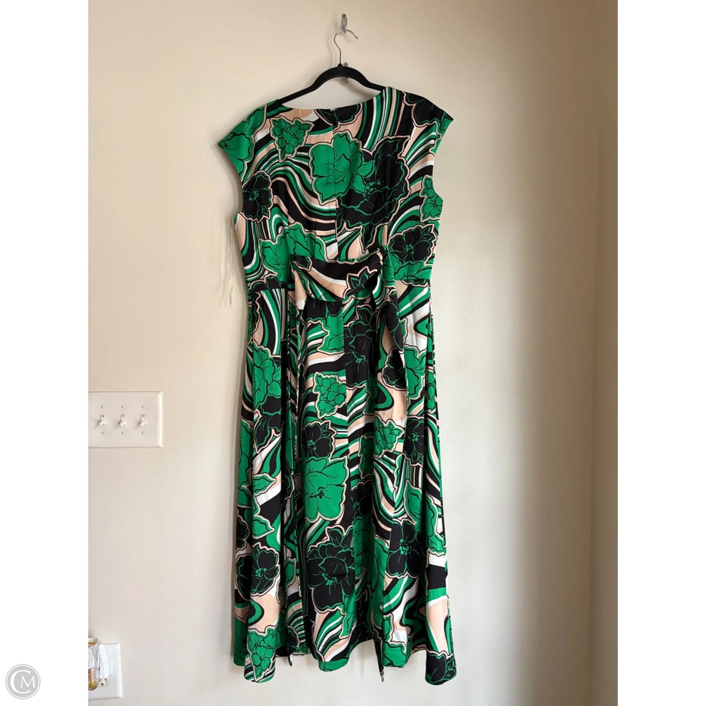 Dress Work By Anne Klein In Green, Size: Xl