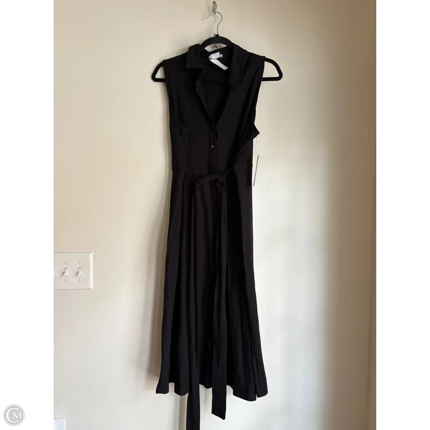 Dress Casual Maxi By Dkny In Black, Size: L