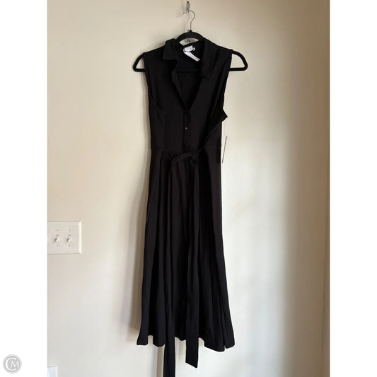 Dress Casual Maxi By Dkny In Black, Size: L
