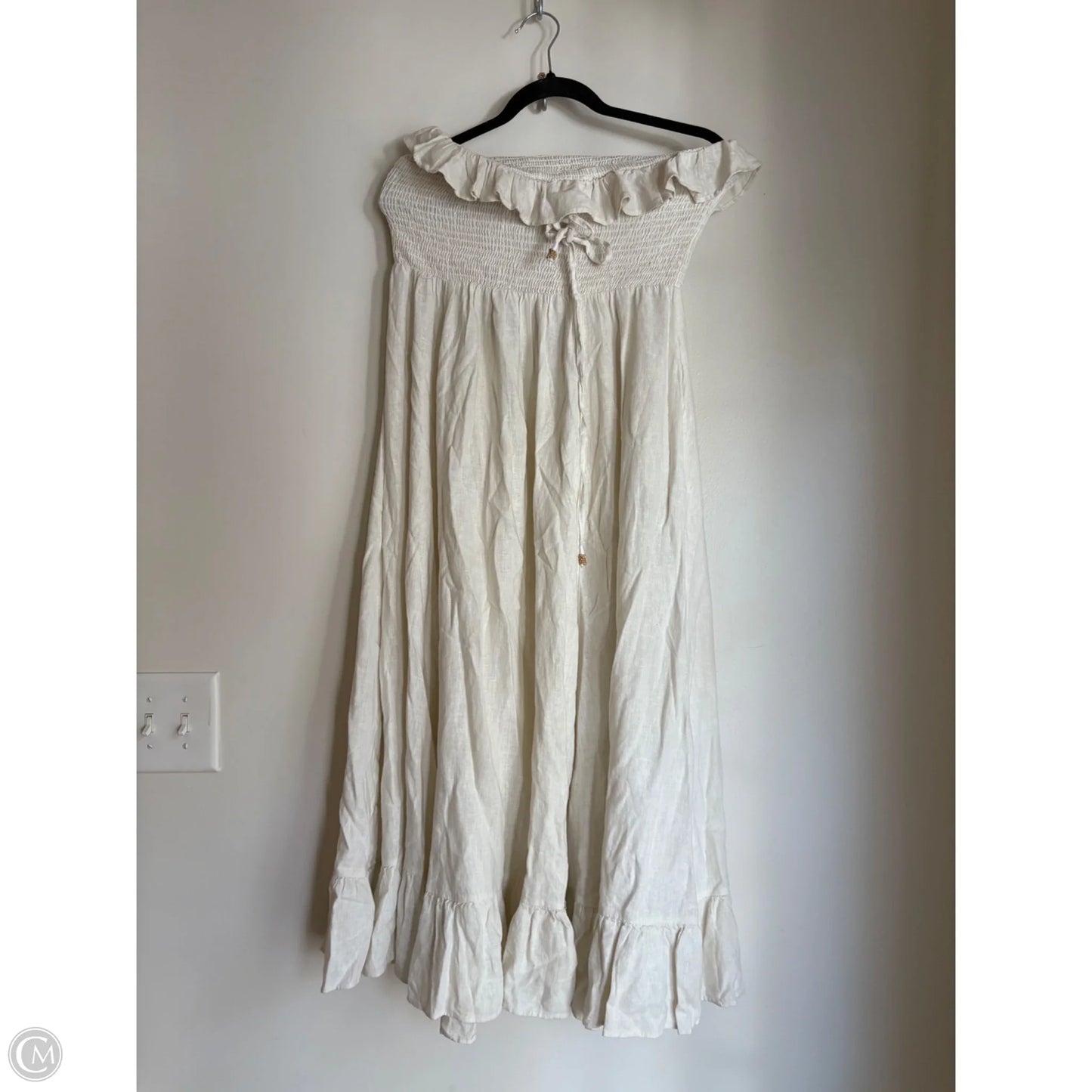 Dress Casual Maxi By Free People In Cream, Size: Xl