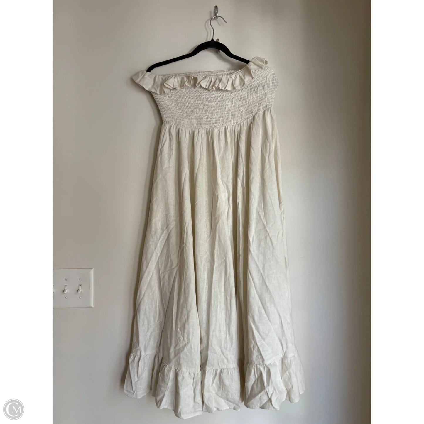 Dress Casual Maxi By Free People In Cream, Size: Xl