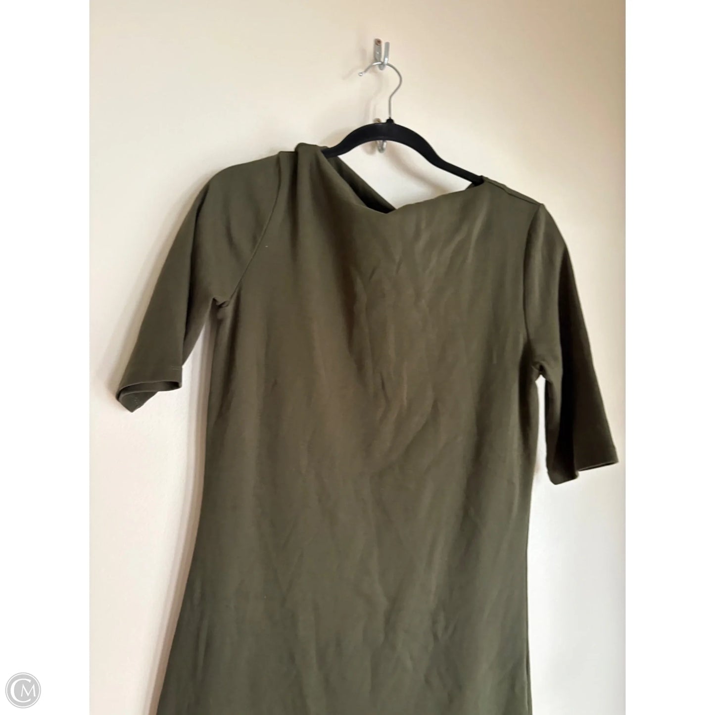 Dress Casual Midi By Zara In Green, Size: M