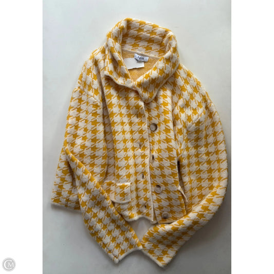 Sweater Cardigan By Fate In Yellow, Size: L