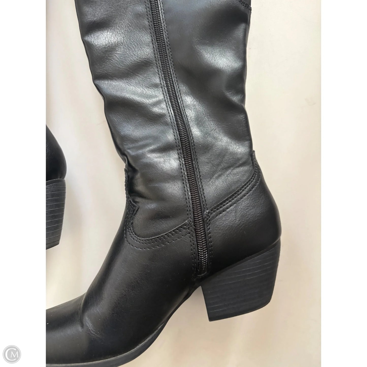 Boots Knee Heels By Frye And Co In Black, Size: 7