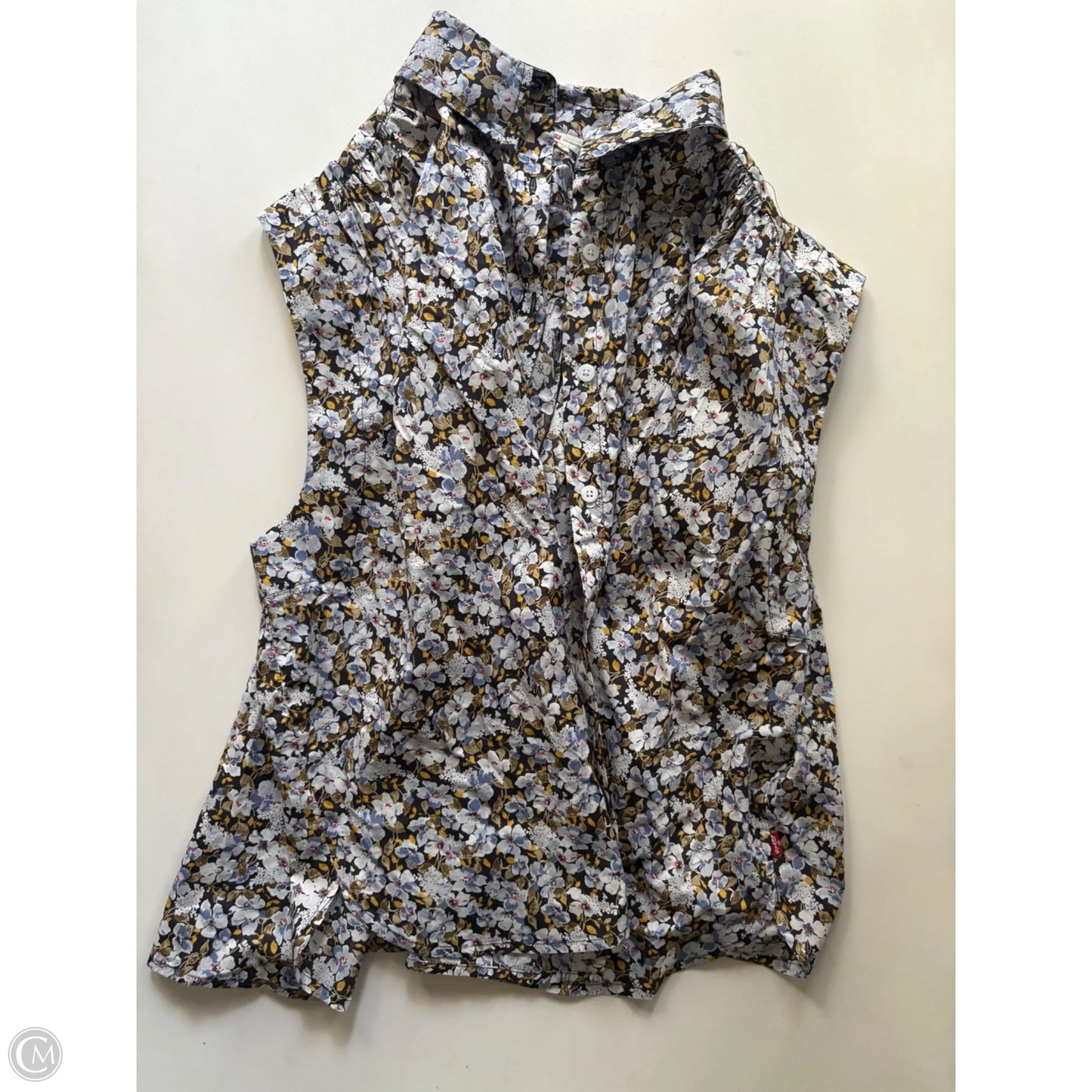 Top Sleeveless By Levis In Floral Print, Size: Xl