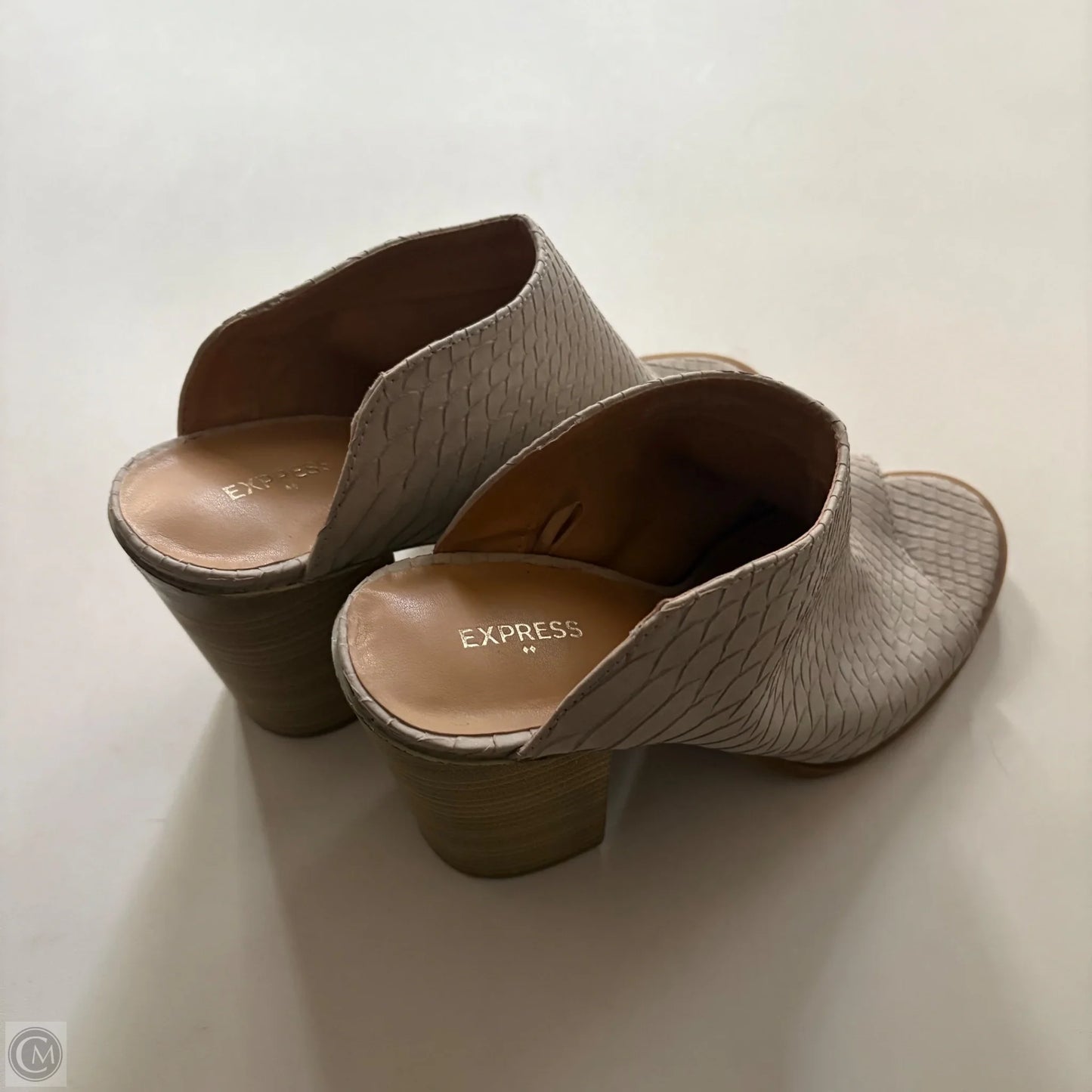 Shoes Heels Block By Express In Cream, Size: 7