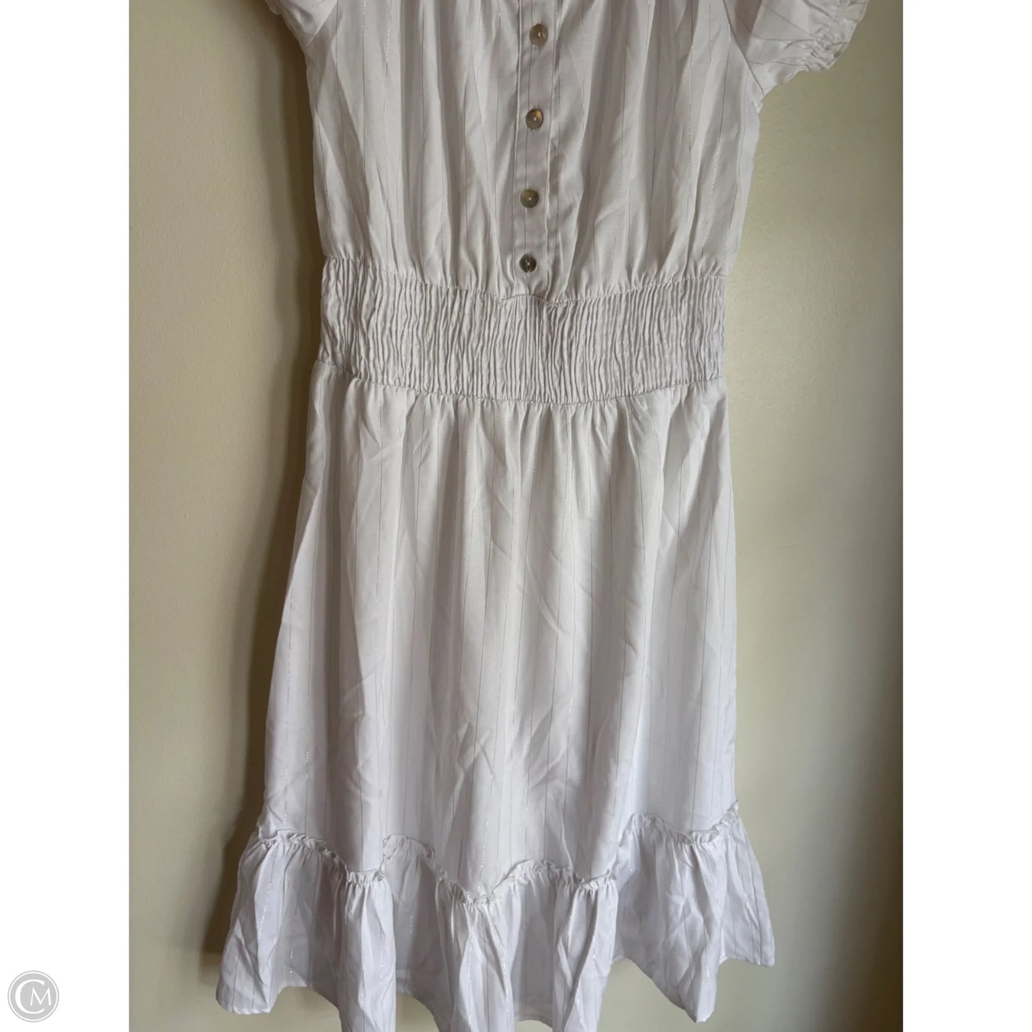 Dress Casual Midi By Style House In White, Size: L