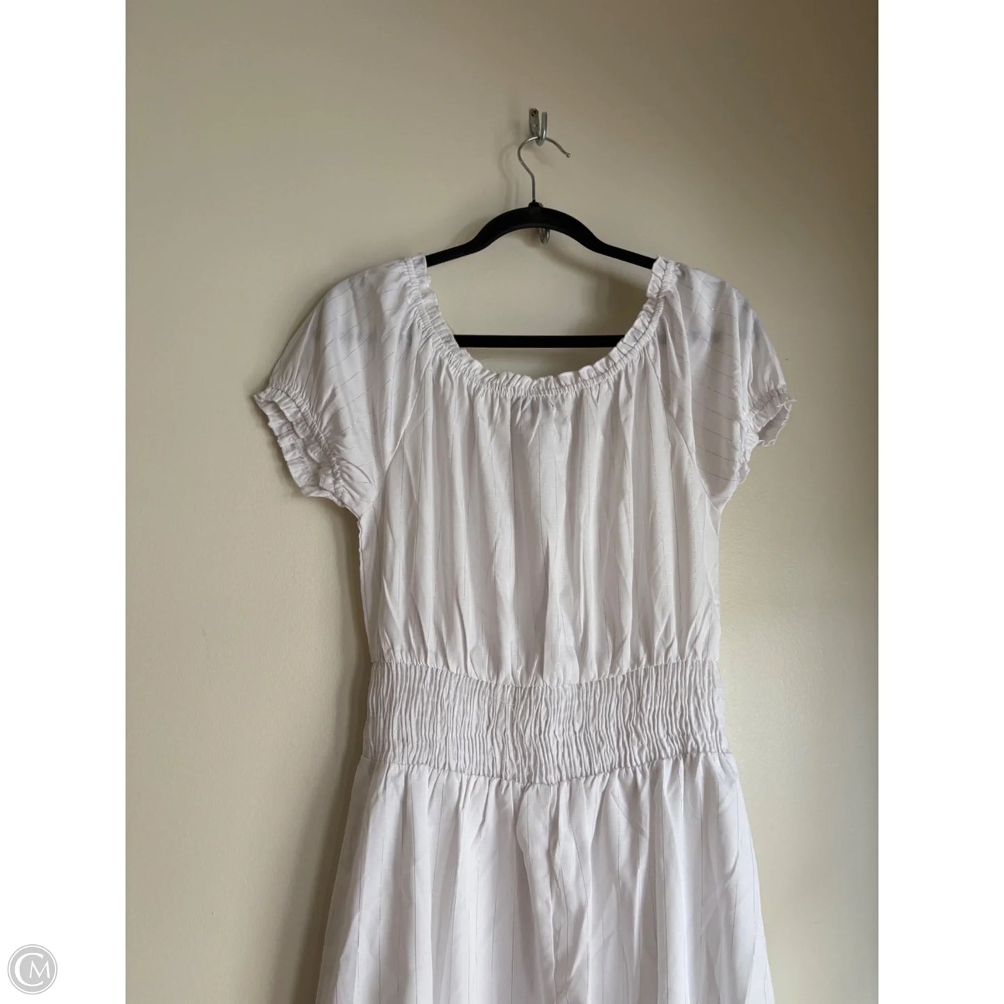 Dress Casual Midi By Style House In White, Size: L