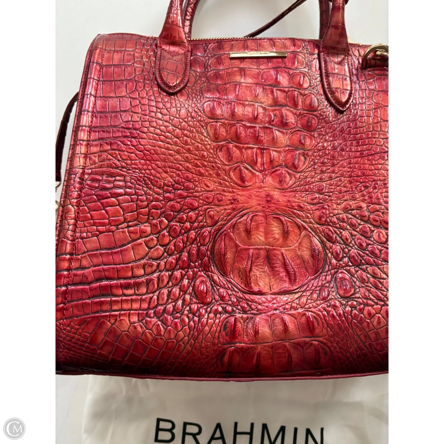 Handbag Designer By Brahmin, Size: Large