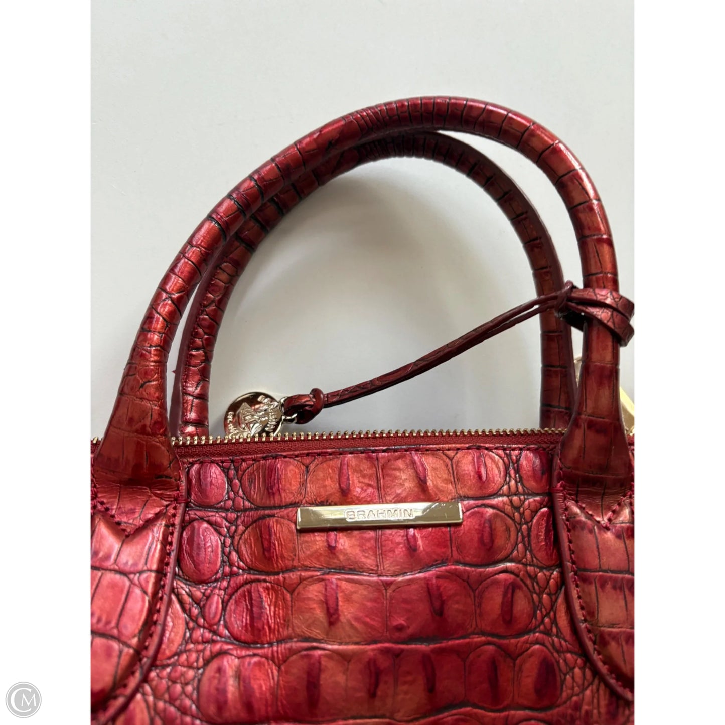 Handbag Designer By Brahmin, Size: Large