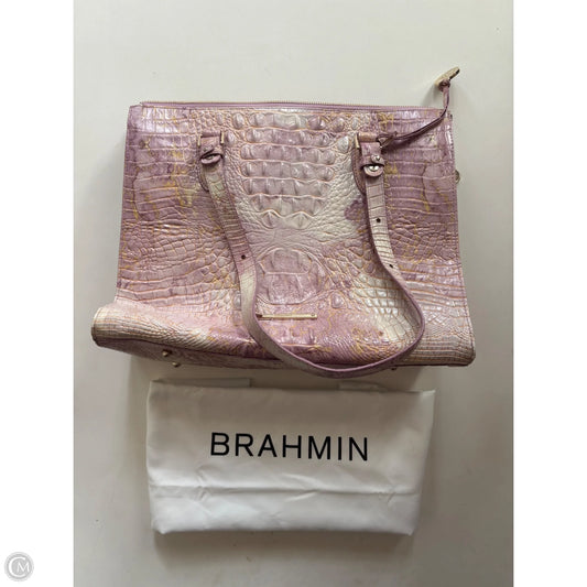 Handbag Designer By Brahmin, Size: Large