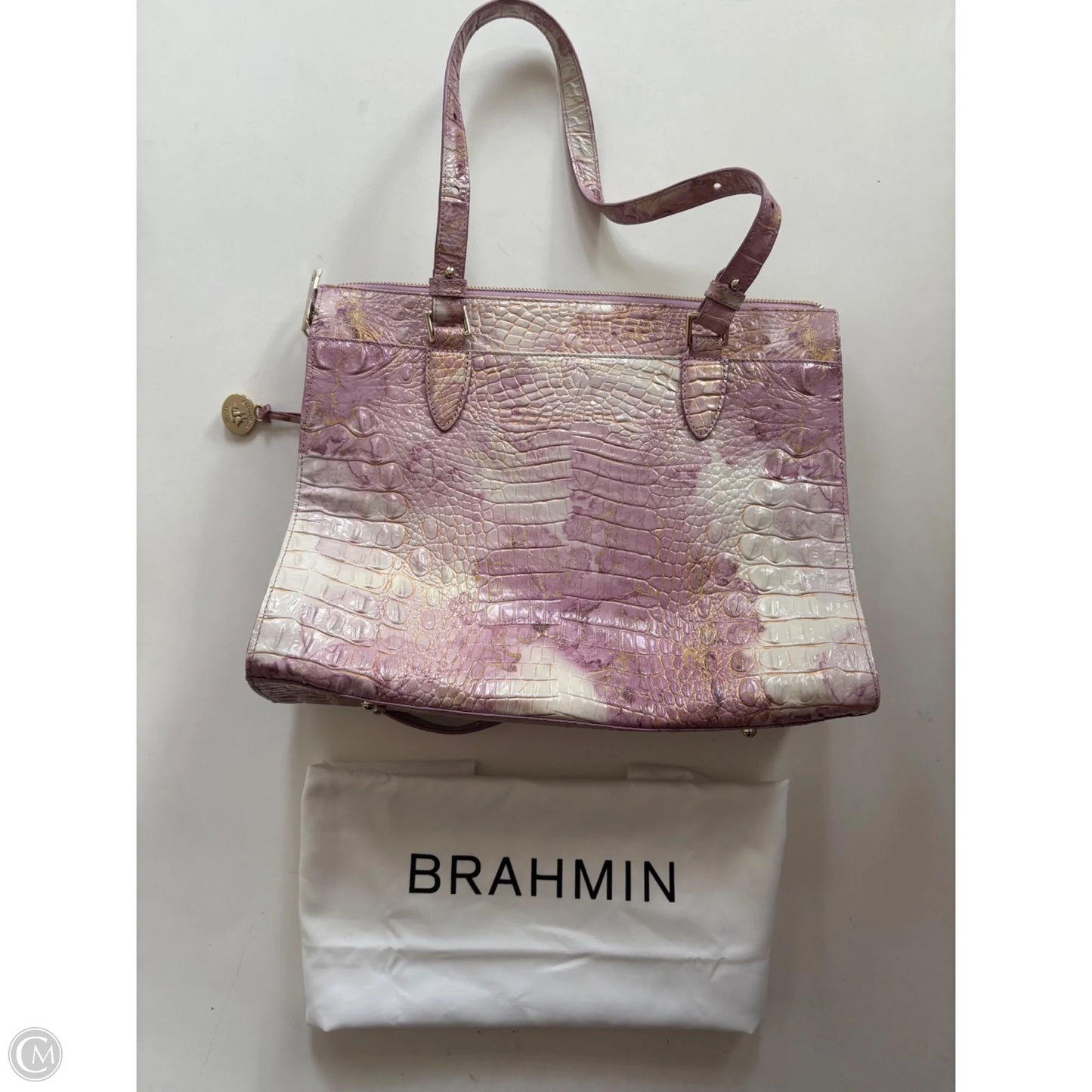Handbag Designer By Brahmin, Size: Large
