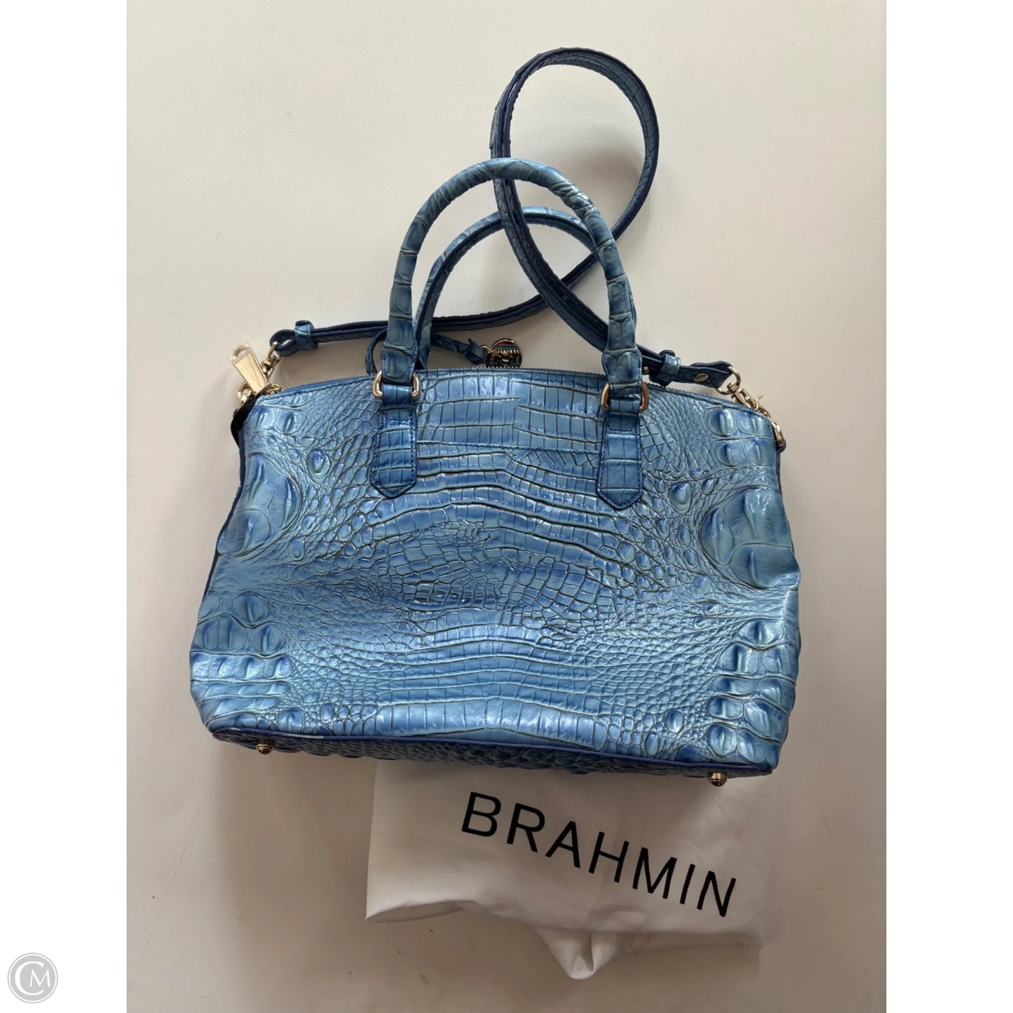 Handbag Designer By Brahmin, Size: Large