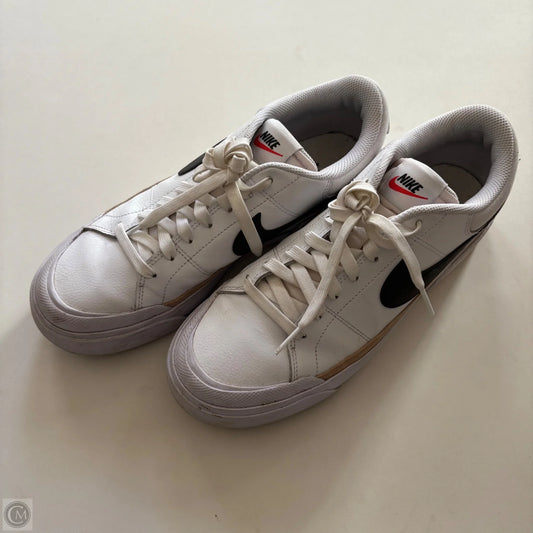 Shoes Athletic By Nike In White, Size: 9.5