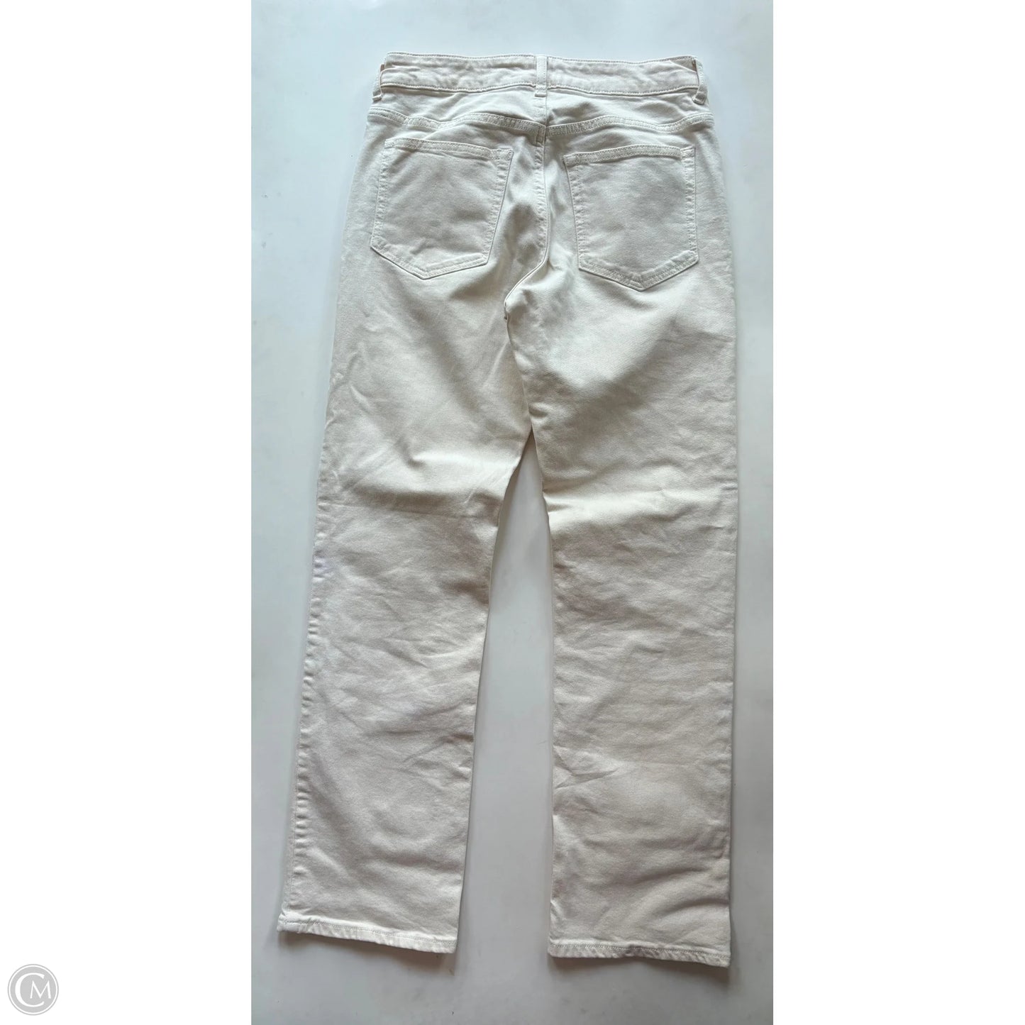 Jeans Straight By Divided In Cream, Size: 8