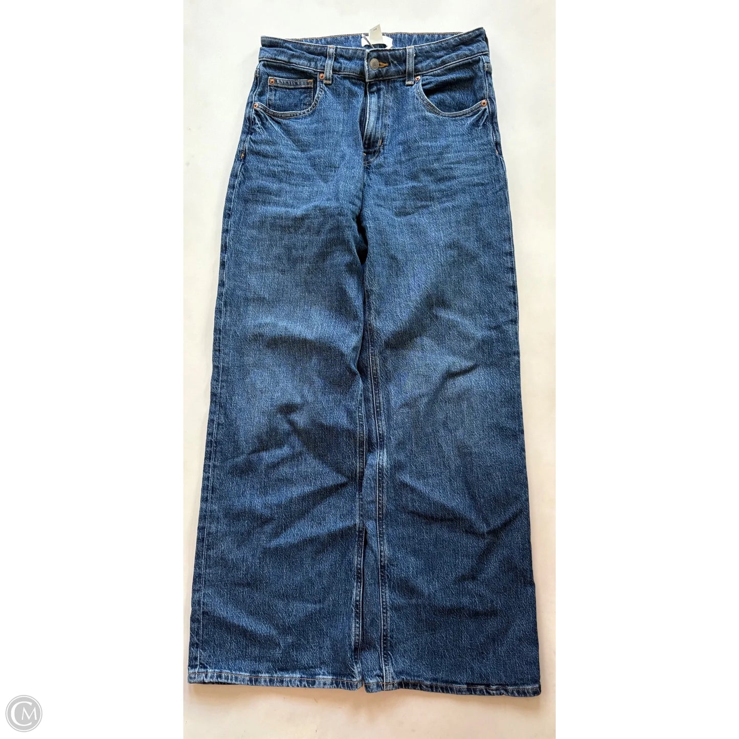 Jeans Wide Leg By H&m In Blue, Size: 8