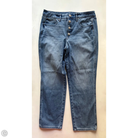 Jeans Straight By White House Black Market In Blue, Size: 12
