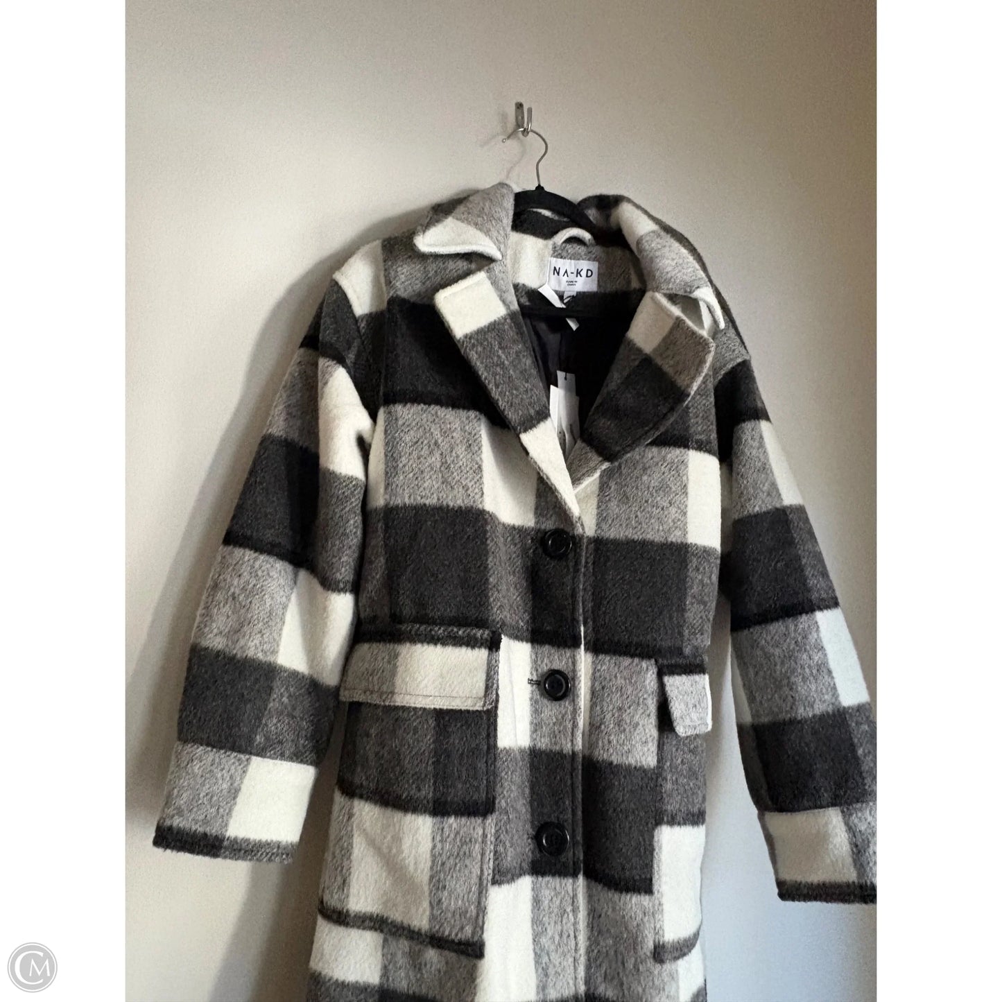 Coat Other By NA-KD In Plaid Pattern, Size: M