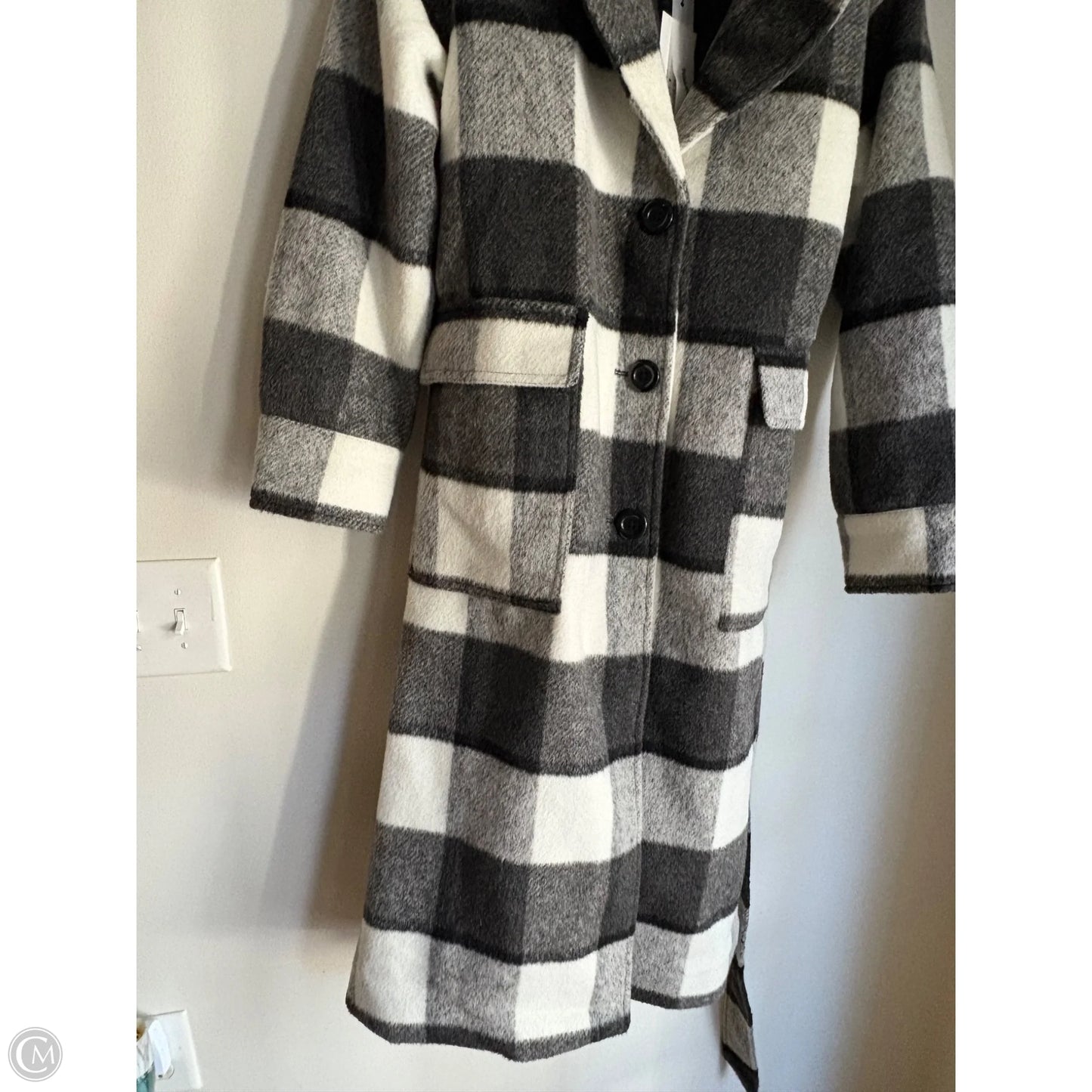 Coat Other By NA-KD In Plaid Pattern, Size: M