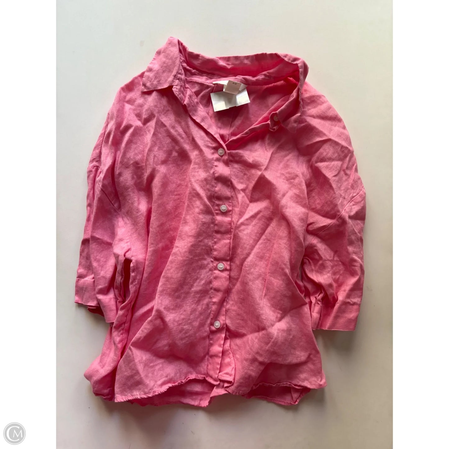 Top Short Sleeve By H&m In Pink, Size: M