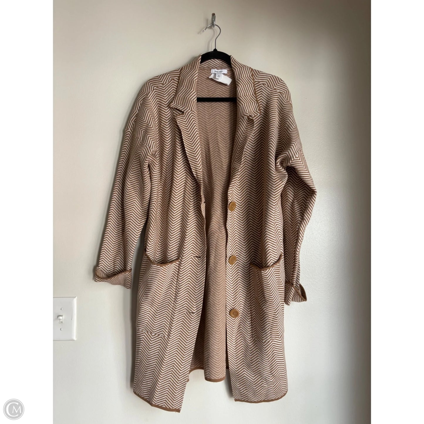 Coat Other By Nine West Apparel In Brown, Size: M