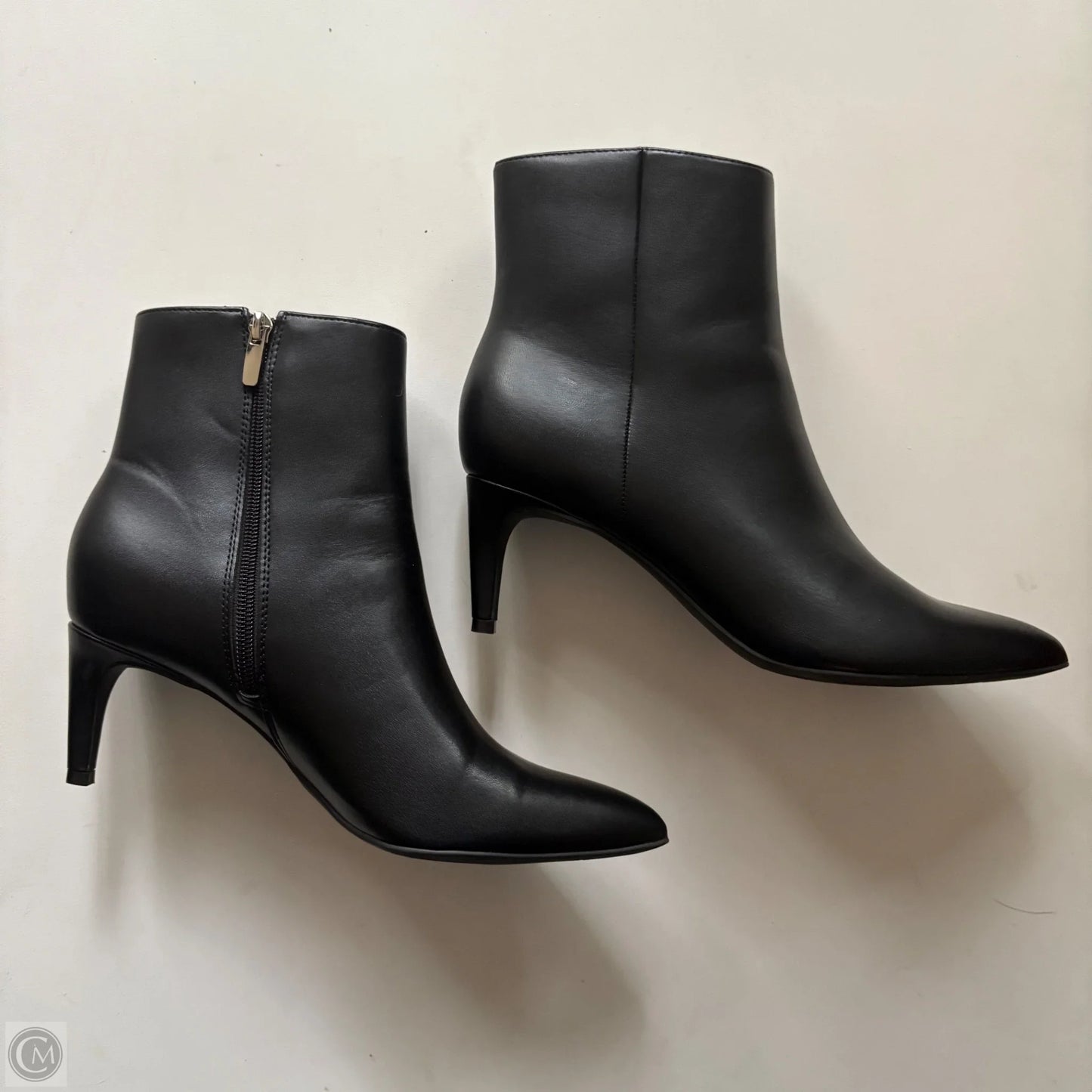 Boots Ankle Heels By Nine West In Black, Size: 8.5